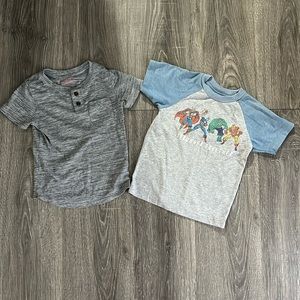 Toddler Boys Shirts - Marvel & Henley